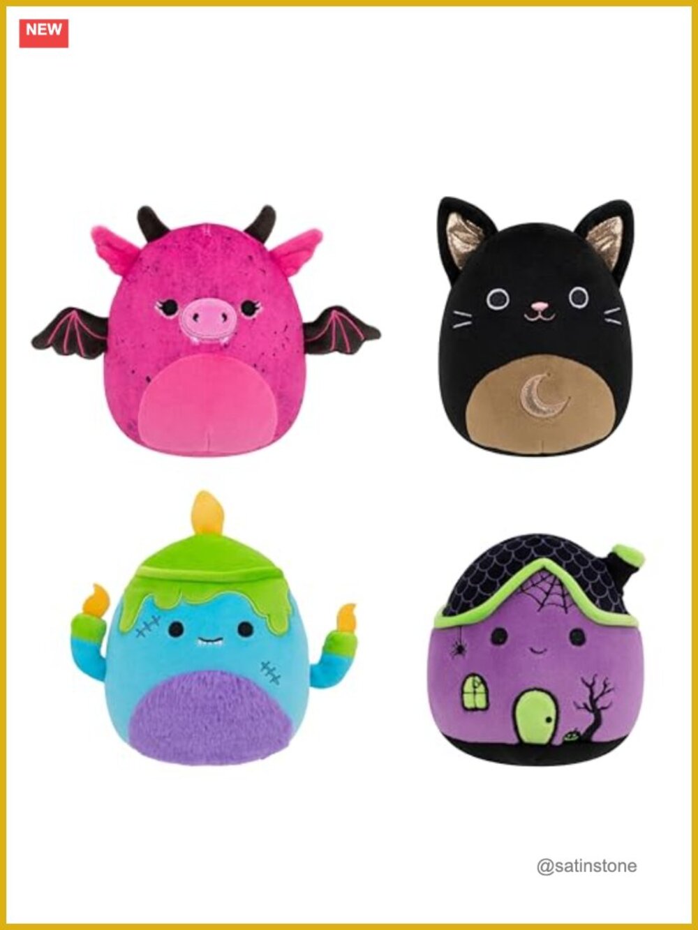Squishmallows Halloween 4-Pack Official Jazwares Plush 5-inch Collectibles